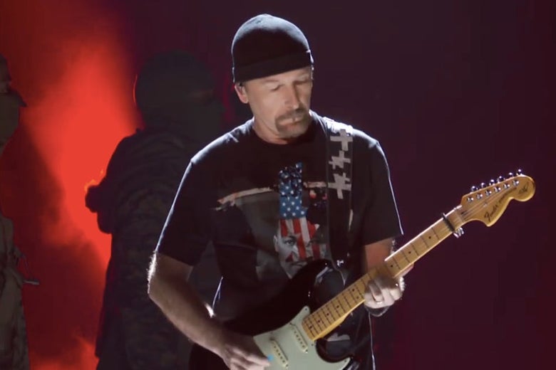 The Edge at the Grammys